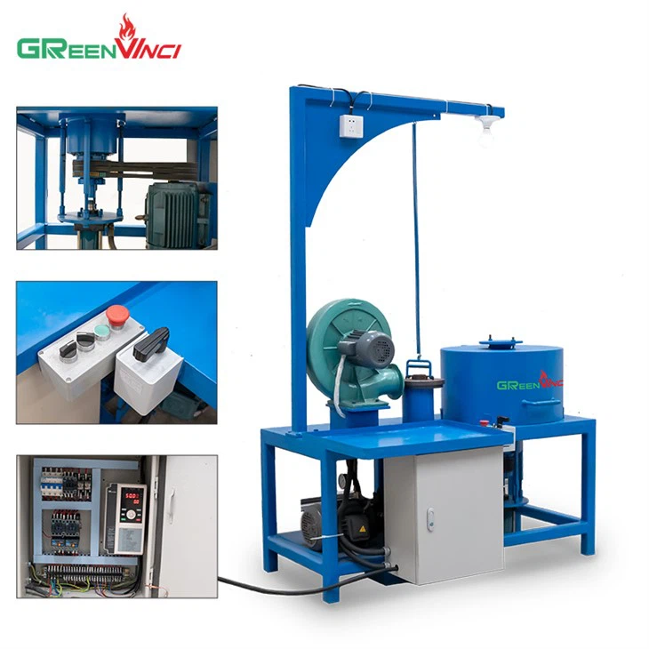 Single-station Manual Vertical Centrifugal Casting Machine